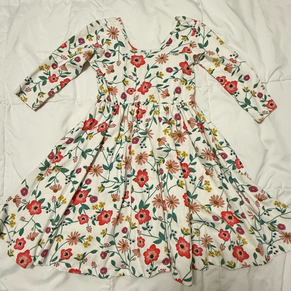 Alice + Ames twirl dress: Floral Long-Sleeve Kids Dress